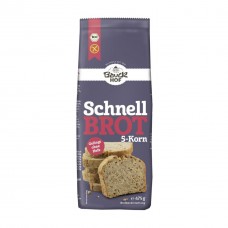 Farine pour pain rapide aux 5 graines / Schnell Brot, Bauckhof, 475g